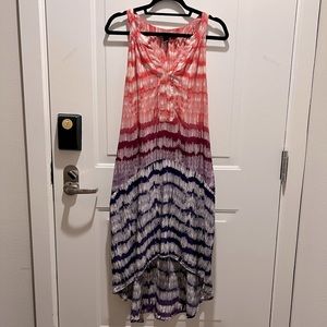 Colorful High-Low Resort Dress